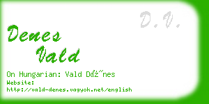 denes vald business card